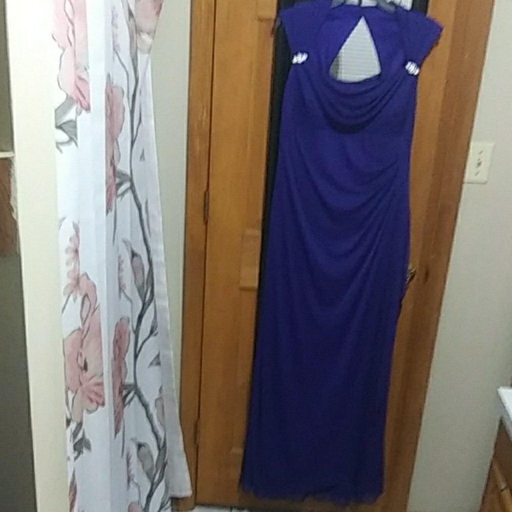 Dark Blue Evening Gown